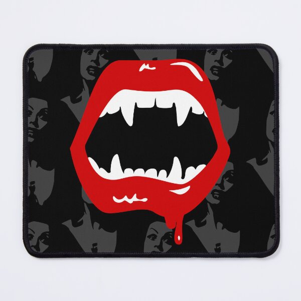 Item preview, black female vampire fangs spooky halloween designed and sold by Gossip Rag.