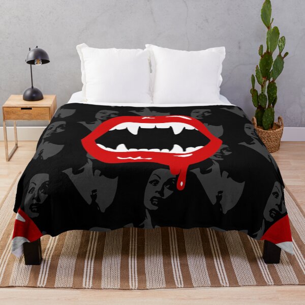Item preview, black female vampire fangs spooky halloween designed and sold by Gossip Rag.