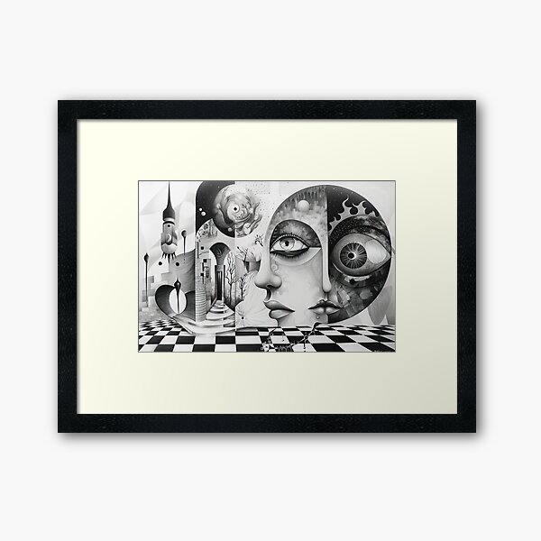 Aperçu de l'œuvre Op Art psychédélique créée et vendue par NeoNebulaArt.