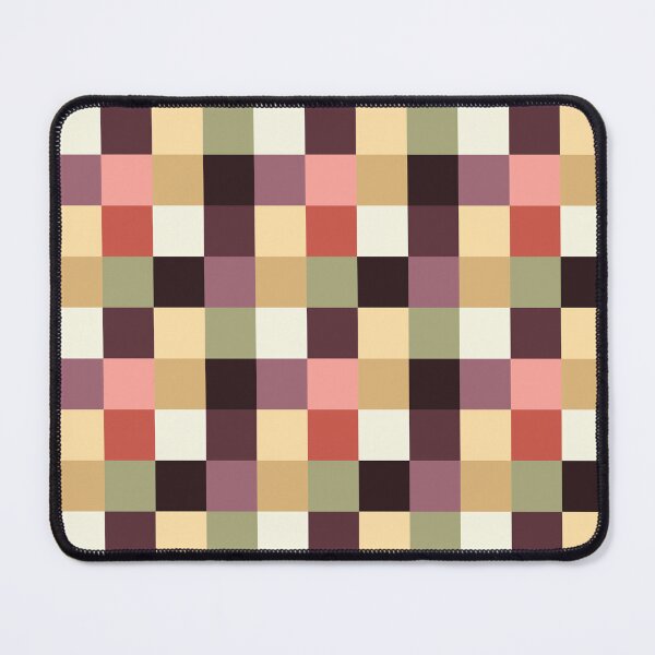 Item preview, Boho Checkerboard Pattern in shades of sage, melon, d'anjou pear, wine, & licorice designed and sold by HeidiMyersArt.