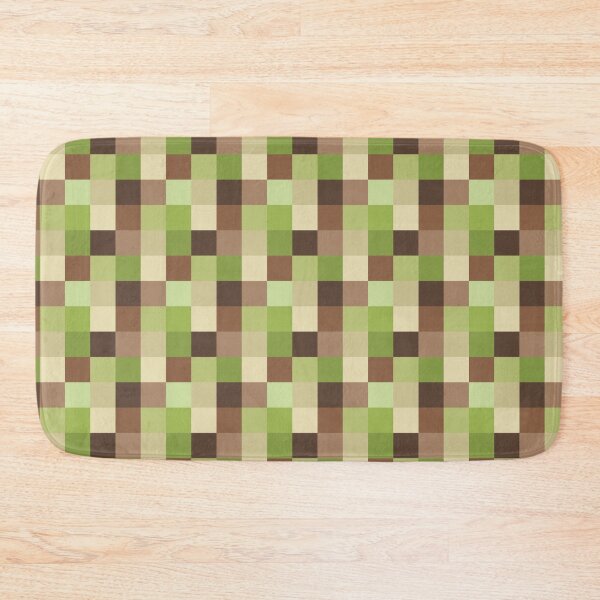 Item preview, Tea Time Checkerboard Pattern in shades of matcha, mocha, & lemongrass designed and sold by HeidiMyersArt.