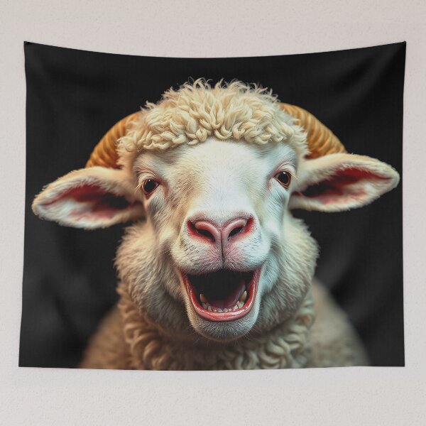 Item preview, Deeply Happy Sheep designed and sold by Skye Ryan-Evans.