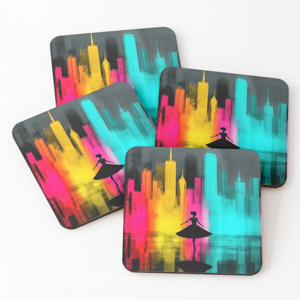 Item preview, Ballerina dancing in colors designed and sold by Graphoteka.
