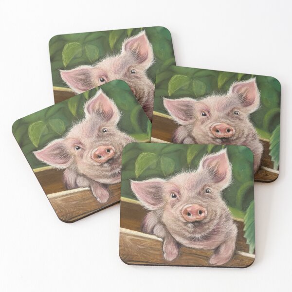 Item preview, Adorable little pink pig designed and sold by NathBros.