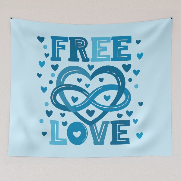 Item preview, Polyamory Symbol - Blue designed and sold by JoanNinjaHen.