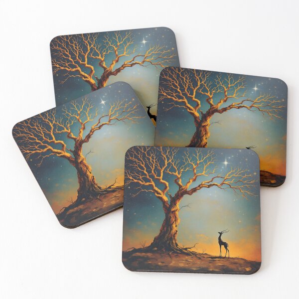 Item preview, Gerenuk and Bare Tree designed and sold by HabitableMoons.