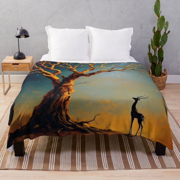Artikelvorschau, Gerenuk und kahler Baum entworfen und verkauft von HabitableMoons.