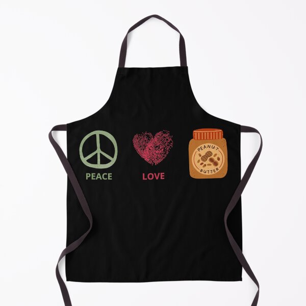 Item preview, PEACE, LOVE, PEANUT BUTTER, funny gift for anyone who loves to enjoy their beloved peanut butter in peace designed and sold by FelkMariShop.