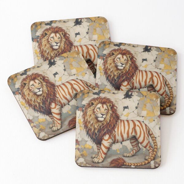 Item preview, Lion Fresco designed and sold by HabitableMoons.