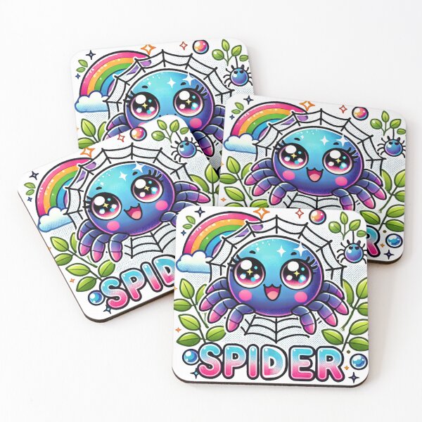 Item preview, Chibi and colorful spider designed and sold by JonelleTshirts.