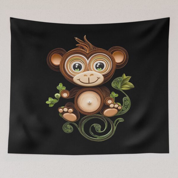 Item preview, Cute Kawaii Monkey designed and sold by PrintsByFrank.