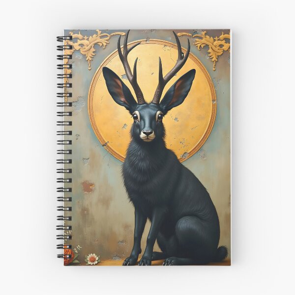 Item preview, Black Jackalope Fresco designed and sold by HabitableMoons.