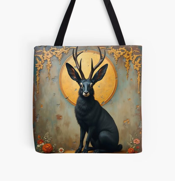 Item preview, Black Jackalope Fresco designed and sold by HabitableMoons.