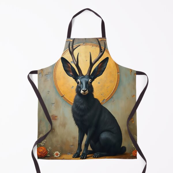 Item preview, Black Jackalope Fresco designed and sold by HabitableMoons.