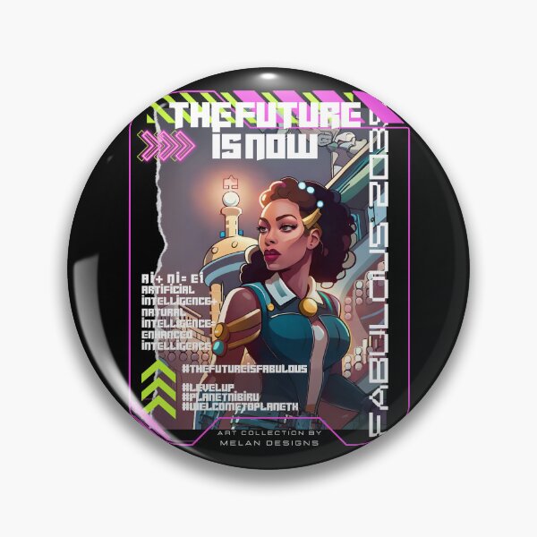 Item preview, Fabulous Futuristic Woman Cyberpunk The Future Is Now  designed and sold by Melan Designs.
