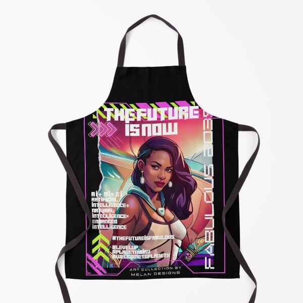 Item preview, Fabulous Futuristic Cyberpunk Woman The Future Is Now designed and sold by Melan Designs.