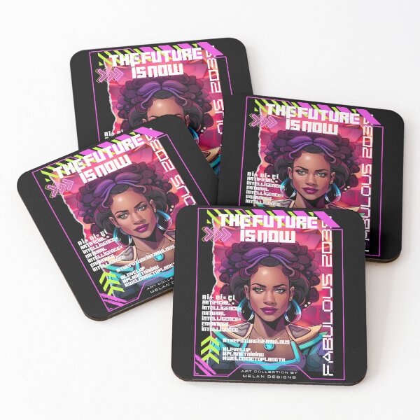 Item preview, The Future Is Now Fabulous Woman Cyberpunk Futuristic  designed and sold by Melan Designs.