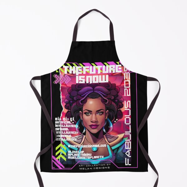 Item preview, The Future Is Now Fabulous Woman Cyberpunk Futuristic designed and sold by Melan Designs.