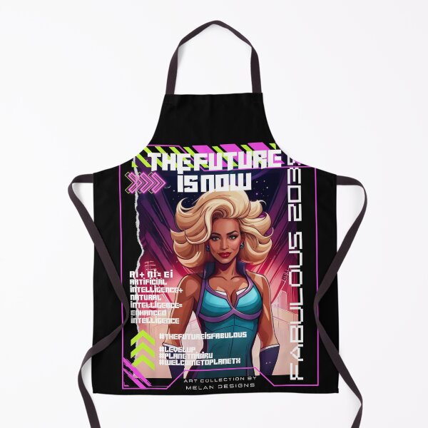 Item preview, Fabulous Woman Futuristic Cyberpunk The Future Is Now designed and sold by Melan Designs.