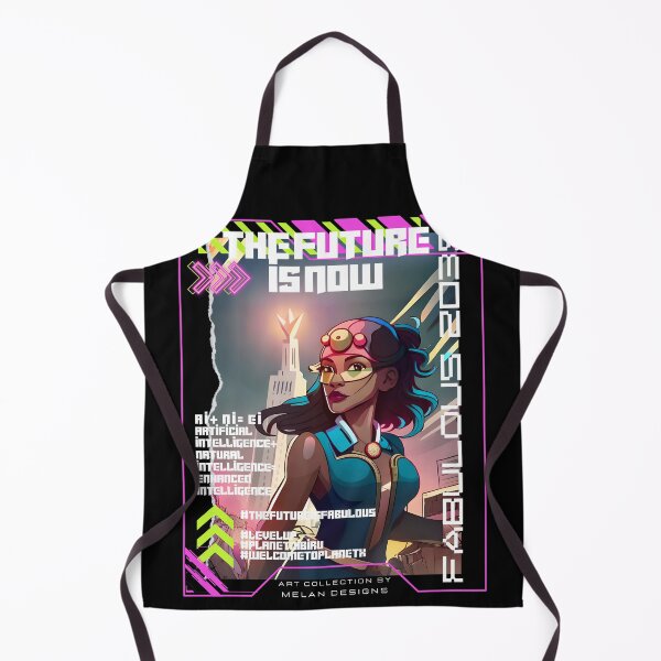 Item preview, Fabulous Woman Cyberpunk Futuristic The Future Is Now designed and sold by Melan Designs.