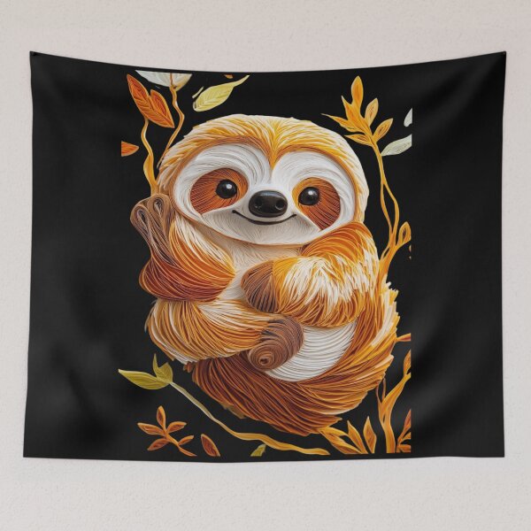 Item preview, Cute Kawaii Sloth designed and sold by PrintsByFrank.