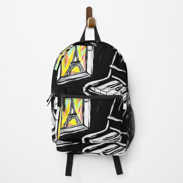 Item preview, Digital Art Monochrome Piano Meets Vibrant Eiffel Tower View Bold Contrasts and Dynamic Lines designed and sold by OlfactoART Studio.