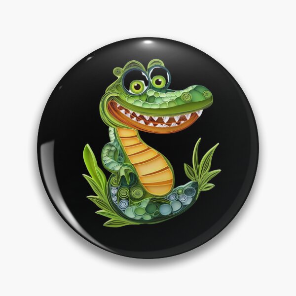 Aperçu de l'œuvre Crocodile kawaii mignon créée et vendue par PrintsByFrank.