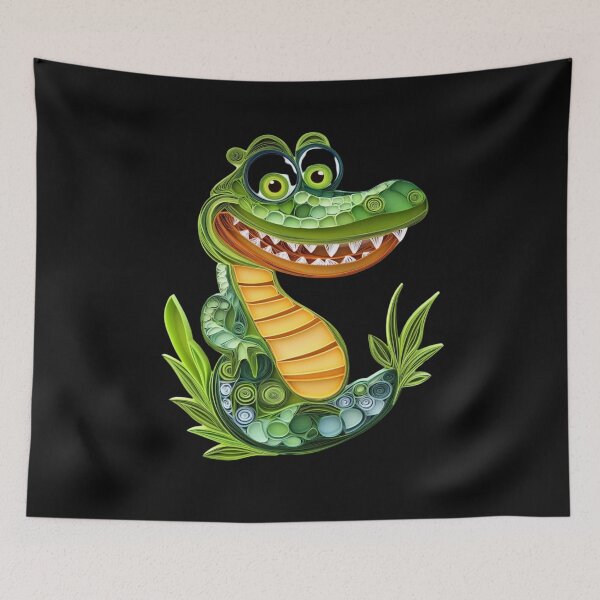 Item preview, Cute Kawaii Crocodile designed and sold by PrintsByFrank.