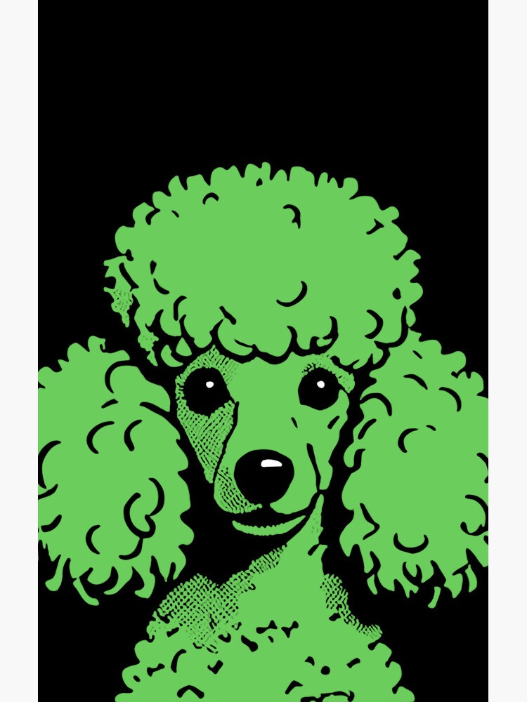 Thumbnail 4 of 4, Samsung Galaxy Phone Case, Lime Pop Art Poodle On Black Background designed and sold by K9ish.