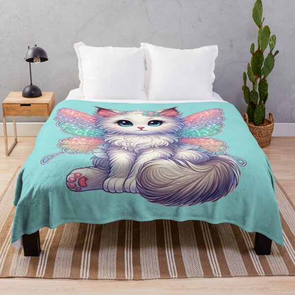 Item preview, Adorable Kitten Fairy Sticker | Perfect for Cat & Fairy Lovers designed and sold by DEEPDesignsART.