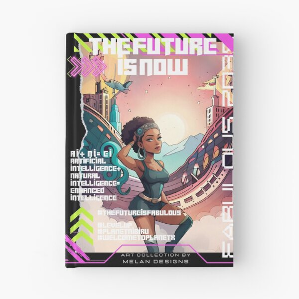 Item preview, The Future Is Now Fabulous Woman Futuristic Cyberpunk designed and sold by Melan Designs.