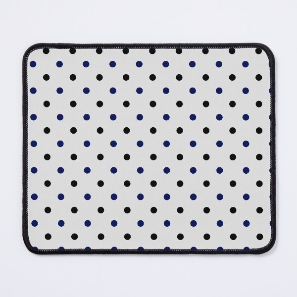 Item preview, Black and Navy Blue Polka Dots Pattern designed and sold by Patternliss.