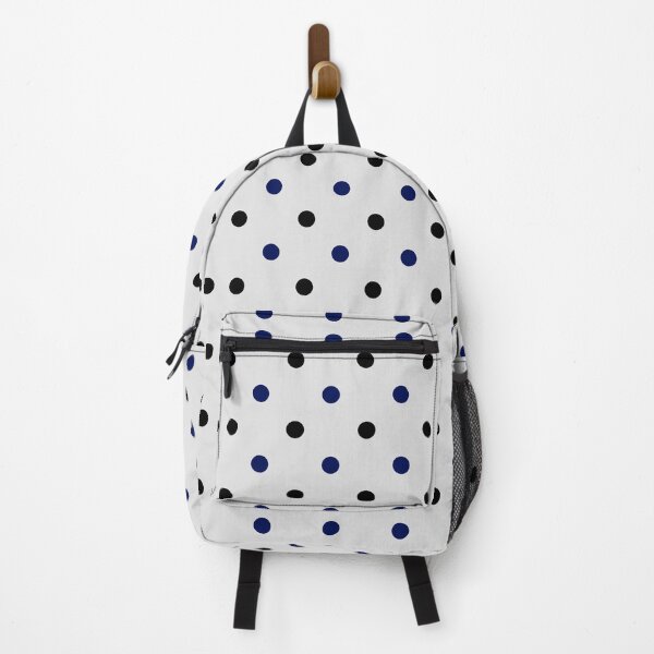 Item preview, Black and Navy Blue Polka Dots Pattern designed and sold by Patternliss.