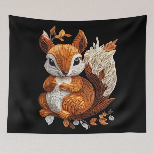 Item preview, Cute Kawaii Squirrel designed and sold by PrintsByFrank.