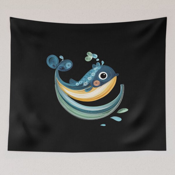 Item preview, Cute Kawaii Whale designed and sold by PrintsByFrank.