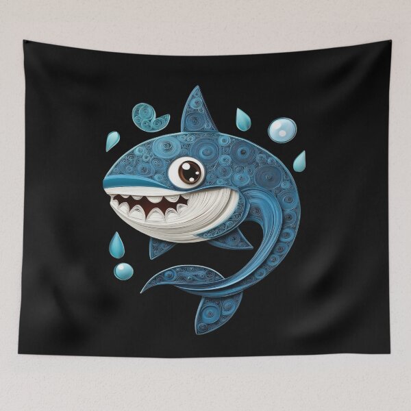 Item preview, Cute Kawaii Shark designed and sold by PrintsByFrank.