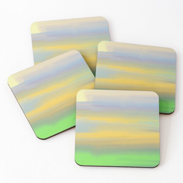 Item preview, Abstract Gradients of Yellow, Blue, and Green with a Blurred Aesthetic designed and sold by Beautiful art store.