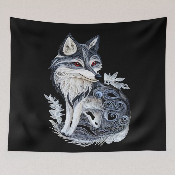 Item preview, Cute Kawaii Wolf designed and sold by PrintsByFrank.