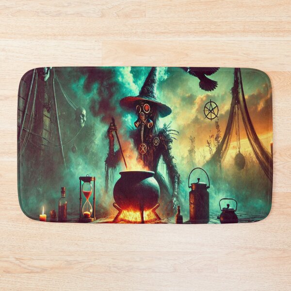 Item preview, AI generated witch, dystopian fantasy designed and sold by AI-this-is-AI.