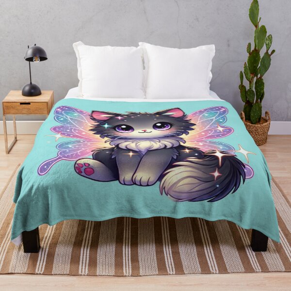Item preview, Adorable Kitten Fairy Sticker | Perfect for Cat & Fairy Lovers designed and sold by DEEPDesignsART.