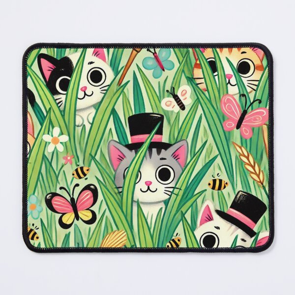 Item preview, Kitty Katto Hide and Seek Pattern Design designed and sold by KittyKatto.