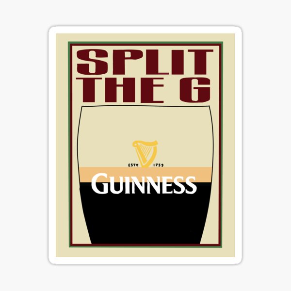 Item preview, Guinness Split the G designed and sold by madimmm.