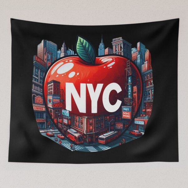Item preview, NYC Apple - New York City designed and sold by Myra365Art.