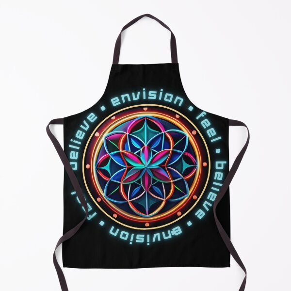 Item preview, Sacred Geometry Cymatics Vibration & Flower of Life Six Petal Cyan designed and sold by Zeporas Castle.