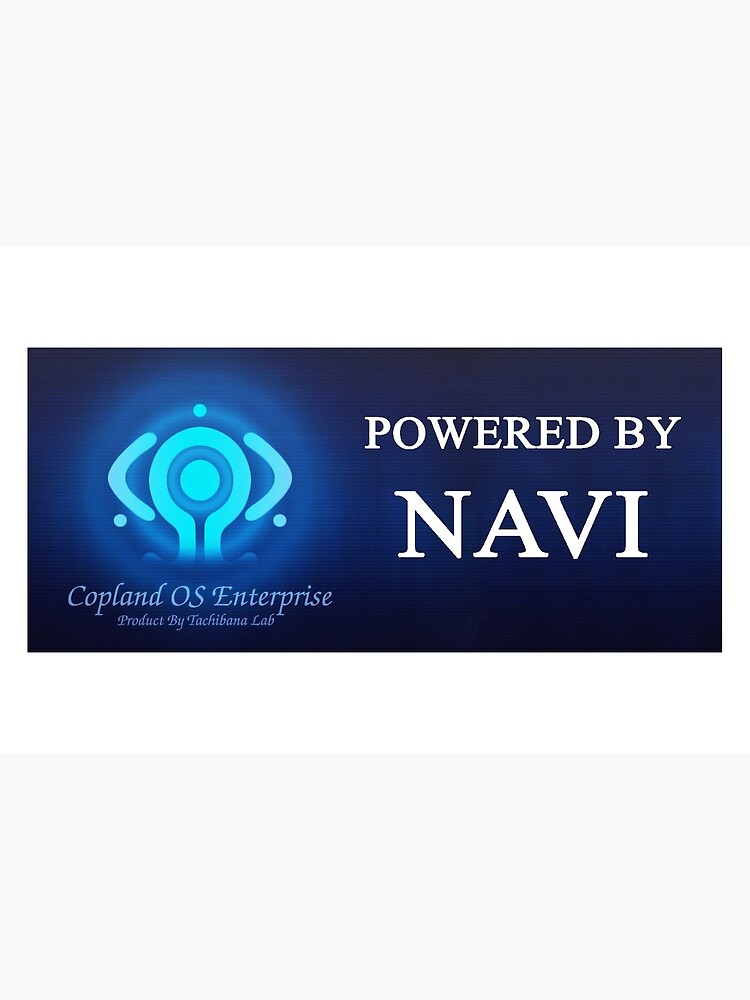 Powered By Navi Copland Os Art Board Print By Wired 7 Redbubble