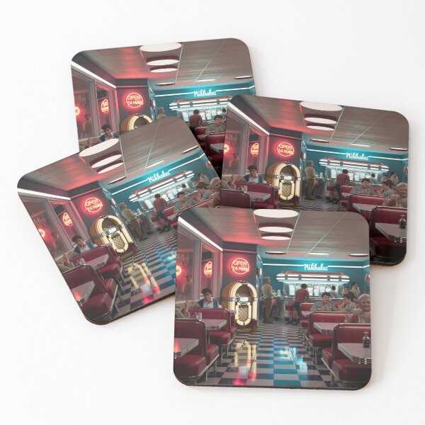 Item preview, Vintage 1950s Diner Nostalgia - Retro American Cafe Design designed and sold by InkBlvd.