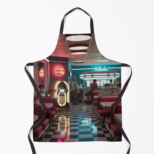 Item preview, Vintage 1950s Diner Nostalgia - Retro American Cafe Design designed and sold by InkBlvd.