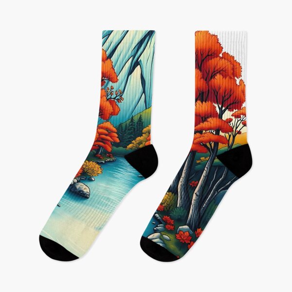 Item preview, Autumn Landscape with Vibrant Colors designed and sold by irynaartbyim.