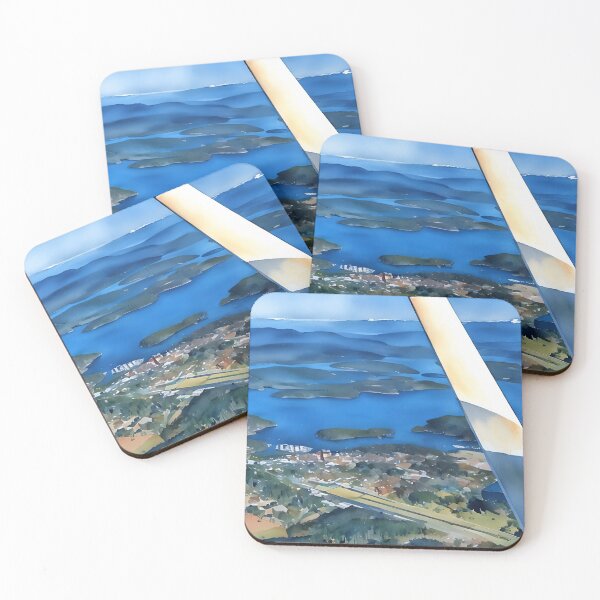 Item preview, Friday Harbor San Juan Islands Washington (Watercolor) designed and sold by flyscenicair.