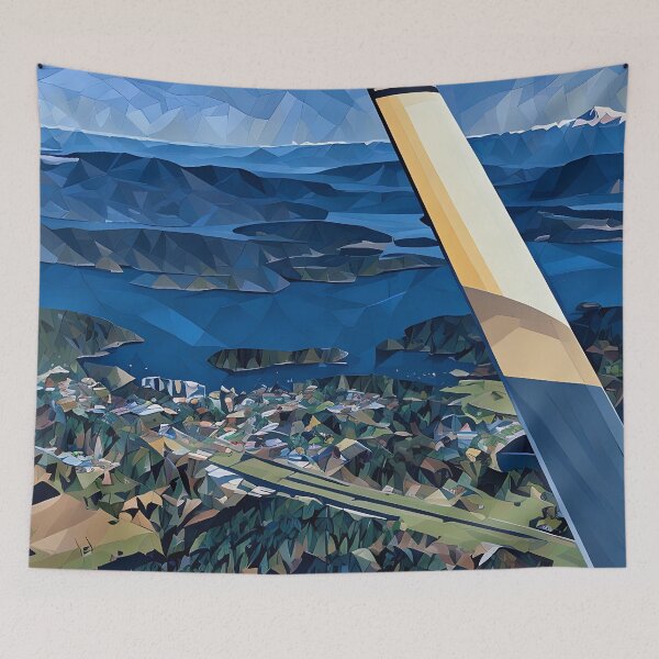 Item preview, Friday Harbor San Juan Islands Washington (Poly Art) designed and sold by flyscenicair.